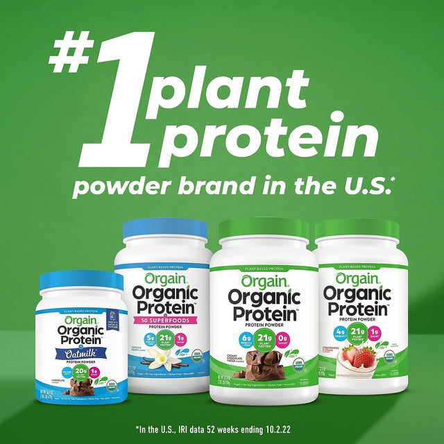 Orgain Organic Protein + Superfoods Powder (Vanilla Bean) and Orgain Organic Greens Powder + 50 Superfoods (Berry)