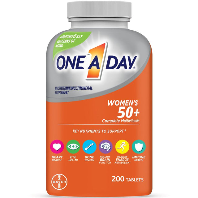 One a Day Women'S 50+ Multivitamin Tablets, Multivitamins for Women, 200 Count