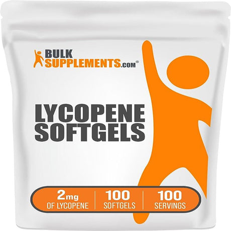 Bulksupplements.Com Lycopene Softgels, 2Mg - Supports Nerve Function (100 Softgels)