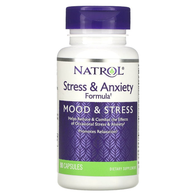 Natrol, Stress Anxiety Formula, 90 Capsules