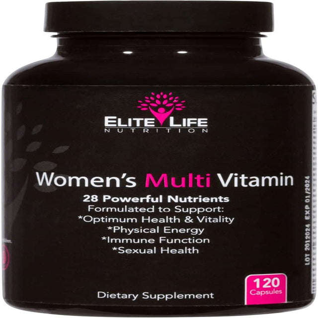 Women'S Multi Vitamin - 28 Powerful Nutrients, Vitamins, and Minerals - Best Multivitamin for Women - Supports Optimum Health, Physical Energy, Immune System, and Maximum Vitality - 120 Capsules