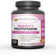 Me First Living Women'S Daily Multivitamin/Multimineral with Vitamins and Minerals, Green Tea, Magnesium, Biotin, Zinc, Calcium, Antioxidant for Women, Heart & Breast Health - 60 Multivitamins