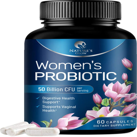 Probiotics for Women with 50 Billion CFU - Multi Strains Womens Probiotic with Acidophilus for Daily Digestive, Vaginal & Urinary Health Support, Immune Support, Shelf Stable - 60 Capsules