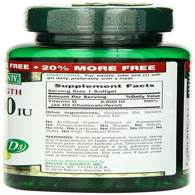 Vitamin D3 -2000 IU, 150 Softgels