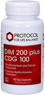 Protocol for Life Balance - DIM 200 plus CDG 100 - Diindolylmethane and Calcium D-Glucarate, Promotes Healthy Hormone Metabolism, Supports Liver Detox, Breast, and Prostate Health - 90 Veg Capsules