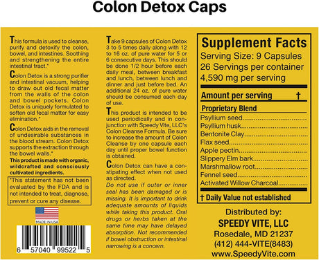 Complete Colon Detox & Cleanse Set (230 Veg Cap Detox, 60 Tablet Cleanse)