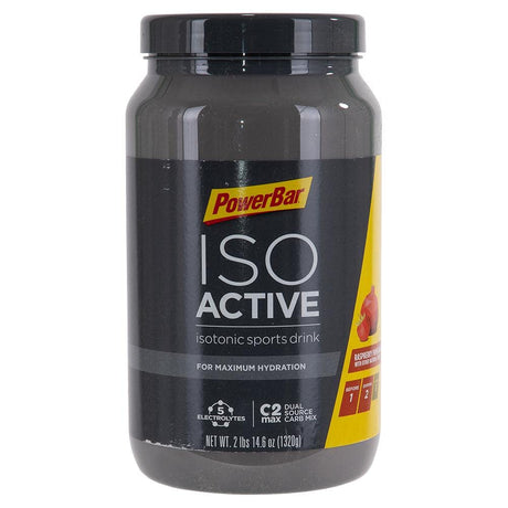 Powerbar, Isoactive, Drink Mix, Raspberry/Pomegranate, Jar, 40 Servings