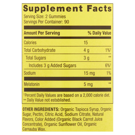 Spring Valley Non GMO Melatonin Dietary Supplement Gummies, Strawberry, 5 Mg, 180 Count