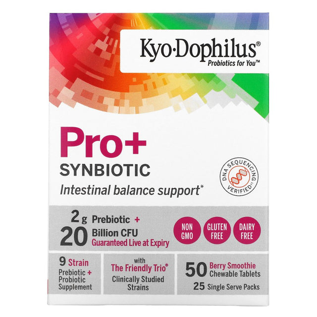 Kyo-Dophilus Pro+ Synbiotic, 50 Chewable Tablets