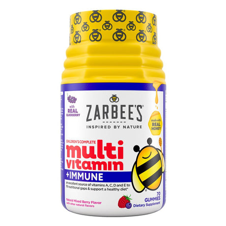 Zarbee'S Kids Complete Multivitamin + Immune Support Gummies, Berry, 70Ct