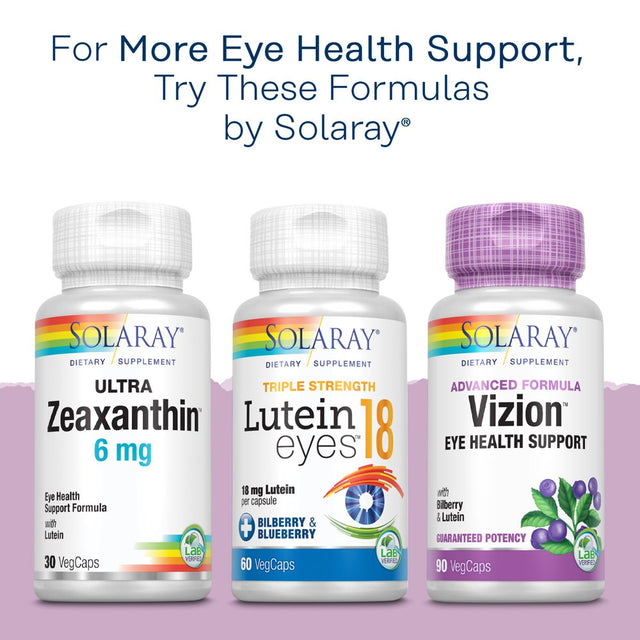 Solaray Bilberry Berry Extract 60 Mg, Eye Health & Circulation Support, with 36% Anthocyanosides, Vegan, 120 Vegcaps