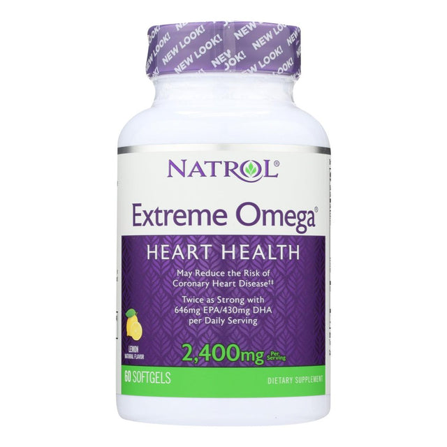 Natrol Omega-3 Fish Oil Lemon - 1200Mg - 60 Softgels