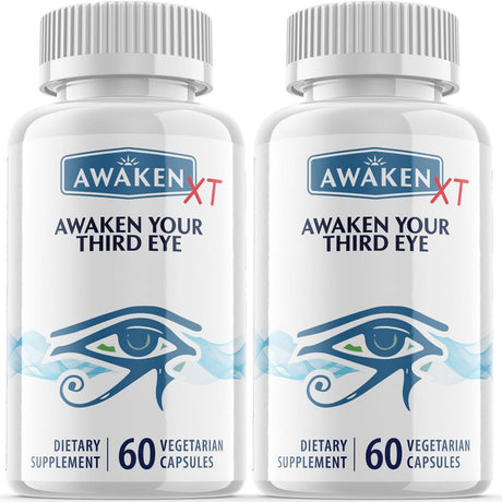 (2 Pack) Awaken XT - Revolutionary Advanced Vision Matrix Formula - Supports Healthy Vision - Dietary Supplement for Eyes Sight - 120 Capsules