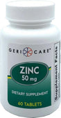 Geri-Care Zinc Sulfate Supplement, 50 Mg Strength, 60 Count