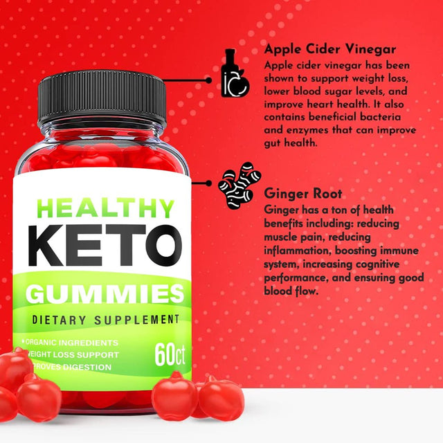 (2 Pack) Healthy Keto ACV Gummies - Supplement for Weight Loss - Energy & Focus Boosting Dietary Supplements for Weight Management & Metabolism - Fat Burn - 120 Gummies