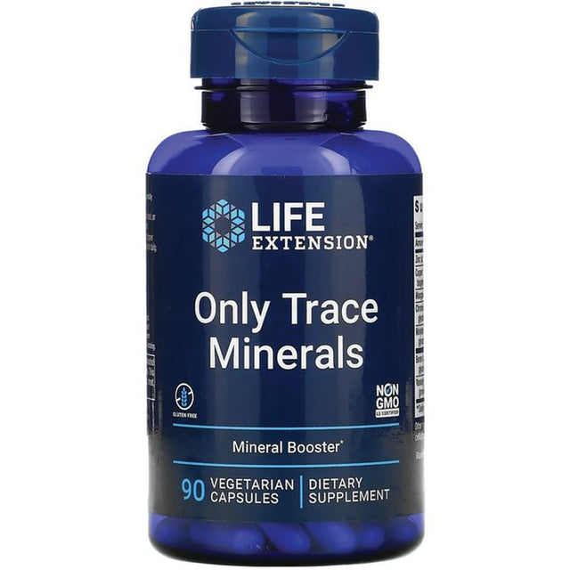 Life Extension Only Trace Minerals - a Daily Dose of Zinc, Chromium, Boron, Vanadyl Sulfate & More - Gluten-Free, Non-Gmo - 90 Vegetarian Capsules (3-Month Supply)