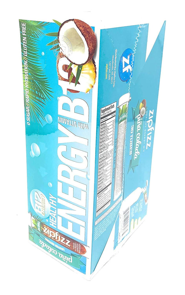 Zipfizz Pina Colada B12 Energy Drink Dietry Supplement Limited Edition Net Wt 11.64 Oz,, ()