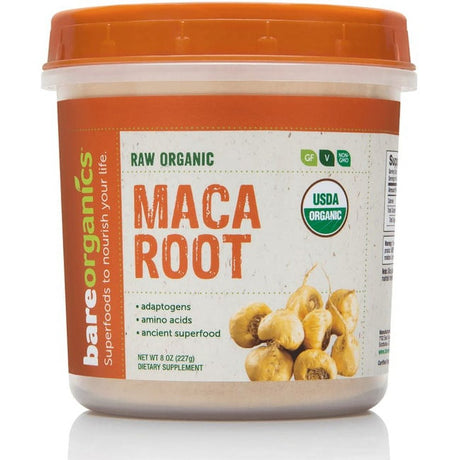 Bareorganics Organic Maca Superfood Powder, 8 Oz