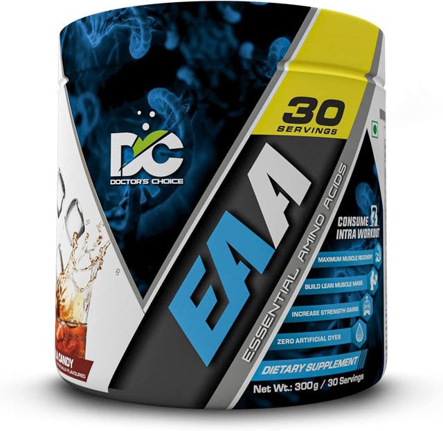 Doctor'S Choice EAA (Essential Amino Acids) BCAA for Intra-Workout/Post Workout 300Grams (Cola- 30 Servings)