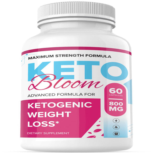 Keto Bloom Diet Pills BHB Advanced Weight Loss Instant Keto Fast Boost Burn Max 60 Capsules