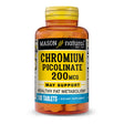 Mason Natural Chromium Picolinate 200 Mcg with Calcium - Healthy Fat Metabolism, 100 Tablets