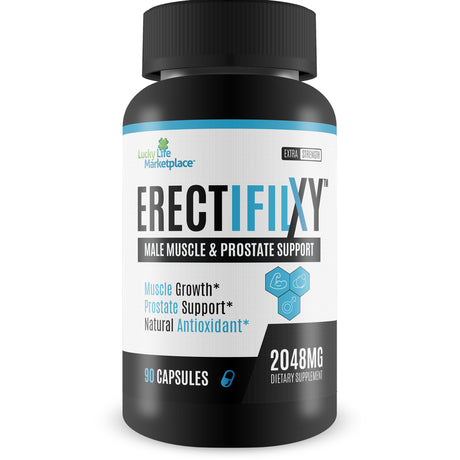 Erectifil XY Male Muscle & Prostate Support - Muscle Growth - Prostate Support - Natural Antioxidant - Help Support Improved Muscle Growth & Recovery with Natural Vitamins & Herbs - Prostate Health