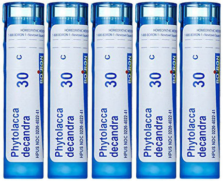 Boiron Phytolacca Decandra 30C (Pack of 5), Homeopathic Medicine for Sore Throat