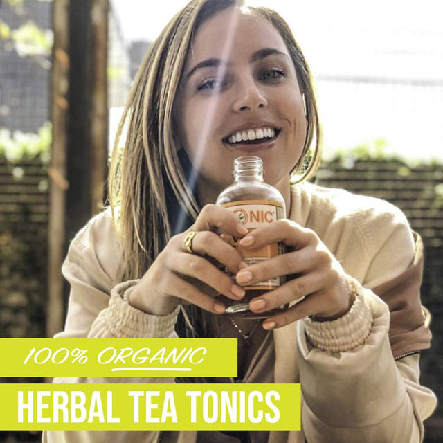 TEAONIC I Love My Liver - Herbal Tea Tonic - Detoxifying Tea - Ginger Root - Hibiscus Tea - Dandelion Root Tea - Decaffeinated Tea -- Milk Thistle Tea - 8 Fluid Ounces Each - Pack of 6