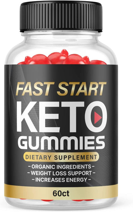 (1 Pack) Fast Start Keto ACV Gummies - Supplement for Weight Loss - Energy & Focus Boosting Dietary Supplements for Weight Management & Metabolism - Fat Burn - 60 Gummies