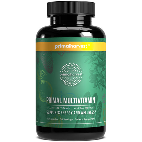 Multivitamins by Primal Harvest, Primal Multivitamin for Women and Men - 30 Capsules