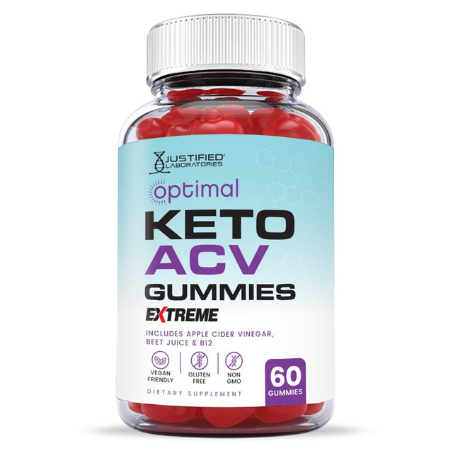 (10 Pack) Optimal Keto Extreme ACV Gummies 2000Mg Dietary Supplement 600 Gummys