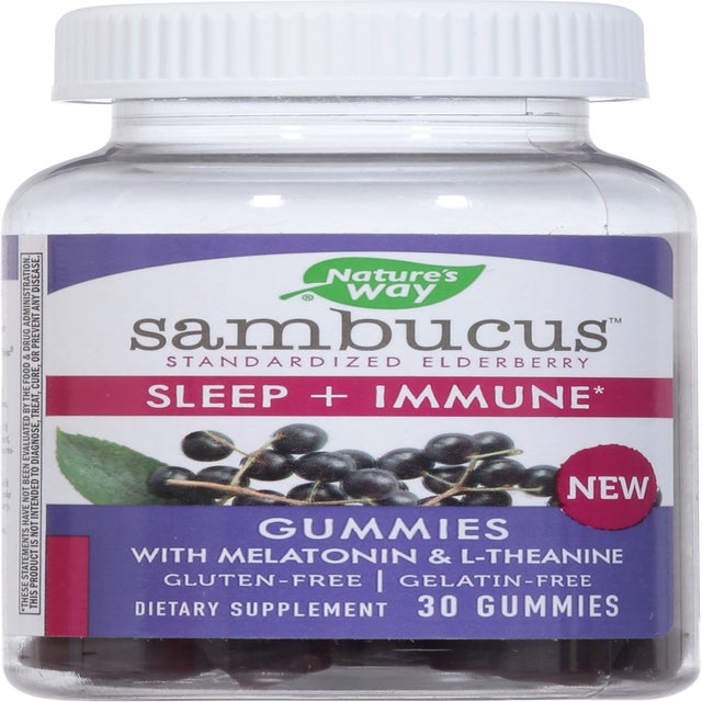 Natures Way 1533125 Sambucus Sleep Immune Gummies