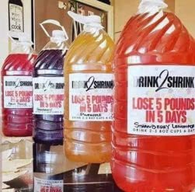 4 Week Drink2Shrink Detox Formula Start Losing That Stubborn Belly Fat!(Strawberry)