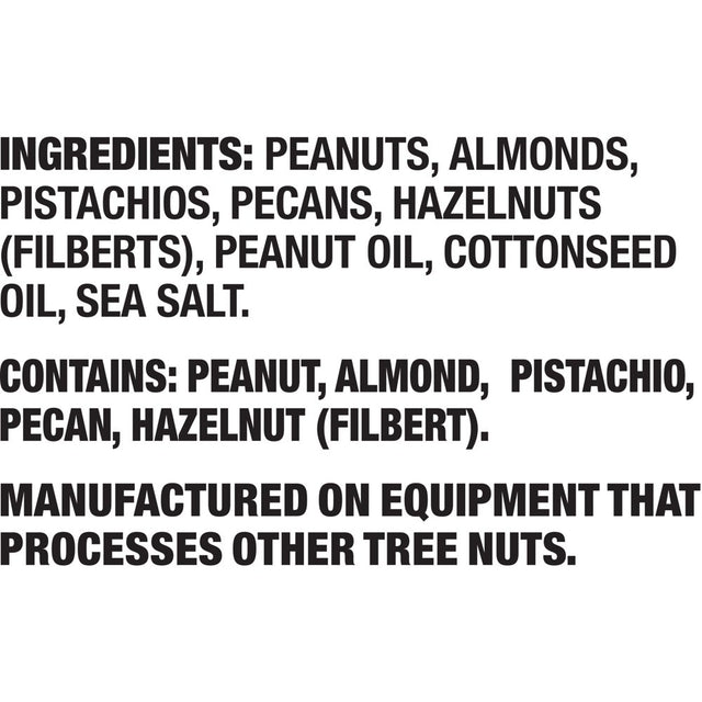 PLANTERS NUT-RITION Heart Healthy Mix with Peanuts, Almonds, Pistachios, Pecans, Hazelnuts & Sea Salt, 1.5 Oz Bag (Pack of 18)