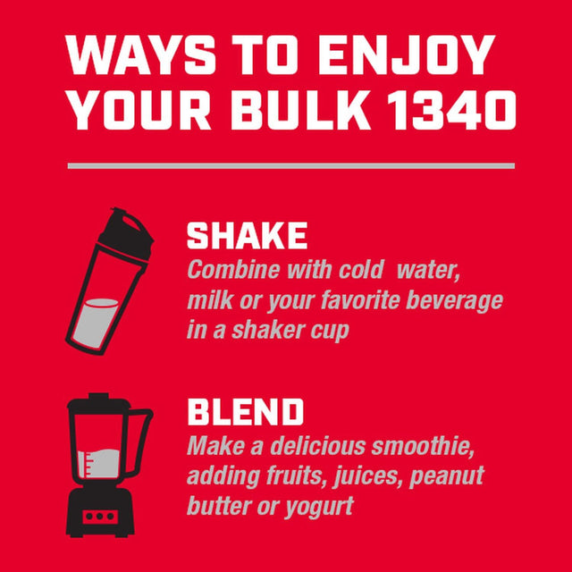 GNC Pro Performance Bulk 1340 - Vanilla Ice Cream, 9 Servings, Supports Muscle Energy, Recovery and Growth