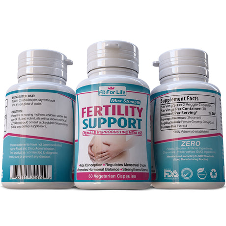 Increase Female Fertility Conception Aid Support Ovulation Herbs Pills Supplement