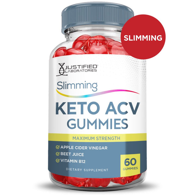 (2 Pack) Slimming Keto ACV Gummies 1000MG Dietary Supplement 120 Gummys