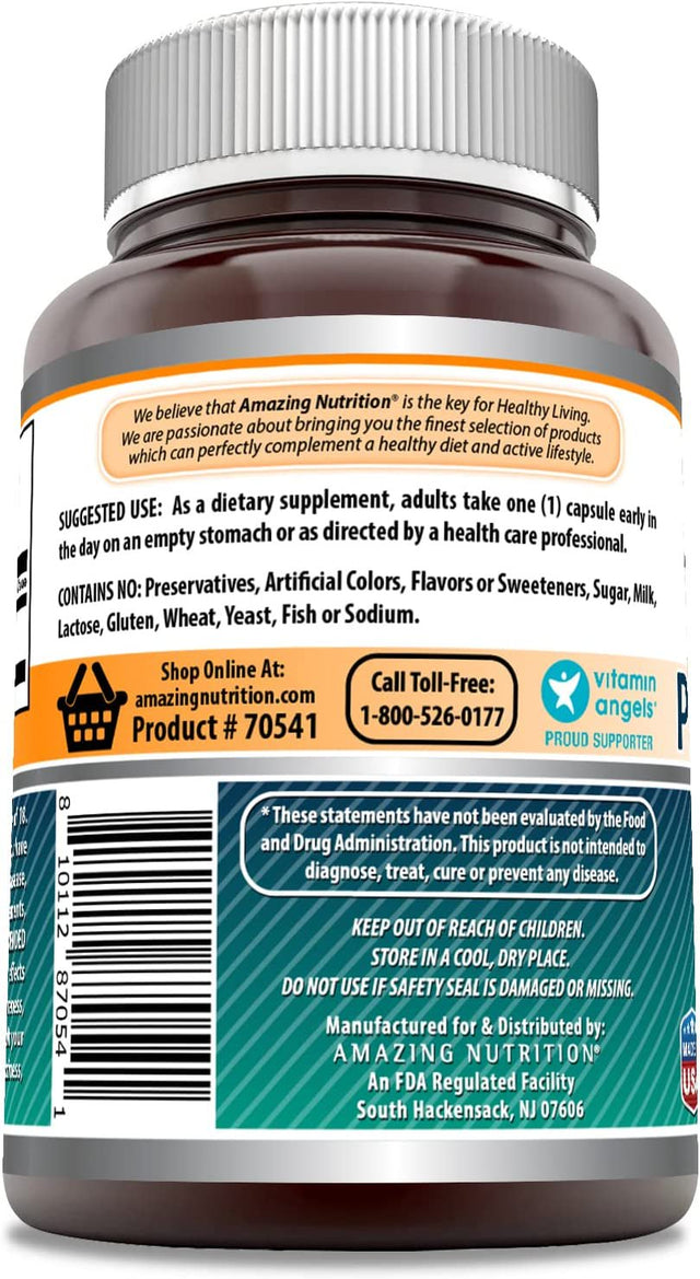 Amazing Formulas Pregnenolone 30Mg 180Capsules Dietary Supplement (Non-Gmo, Gluten Free) - Promotes Hormonal Balance - Supports Energy Production*