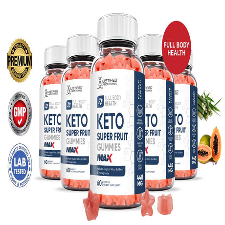 (5 Pack) Full Body Keto Max Gummies Dietary Supplement 300 Gummys