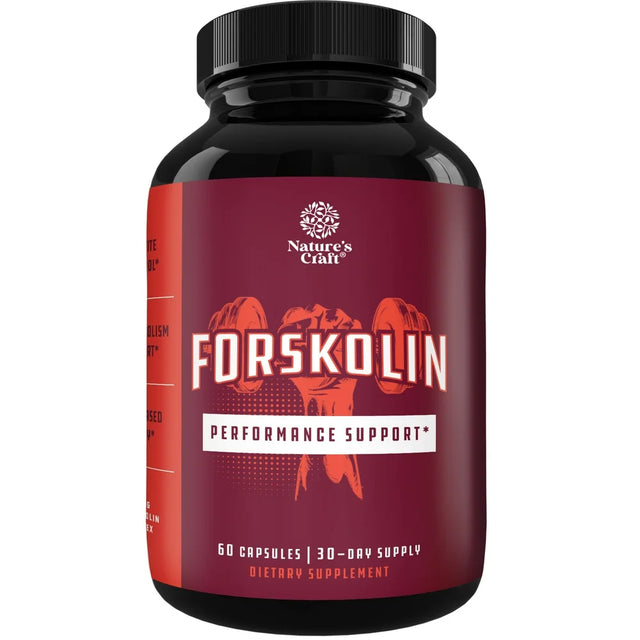 100% Forskolin Supplement - Pure Forskolin Extract Supplement with Potent Coleus Forskohlii 500 Mg per Serving for Enhanced Energy for Adults - Plant-Based Energy Supplements for Women and Men