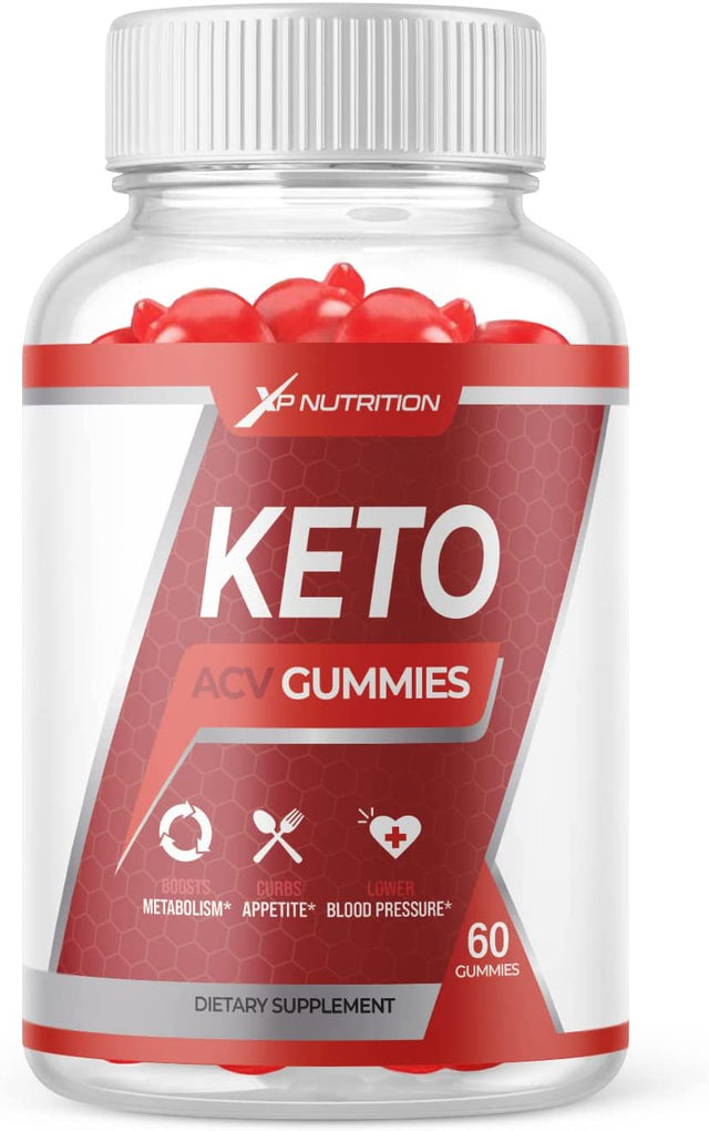 (1 Pack) XP Nutrition Keto ACV Gummies - Supplement for Weight Loss - Energy & Focus Boosting Dietary Supplements for Weight Management & Metabolism - Fat Burn - 60 Gummies