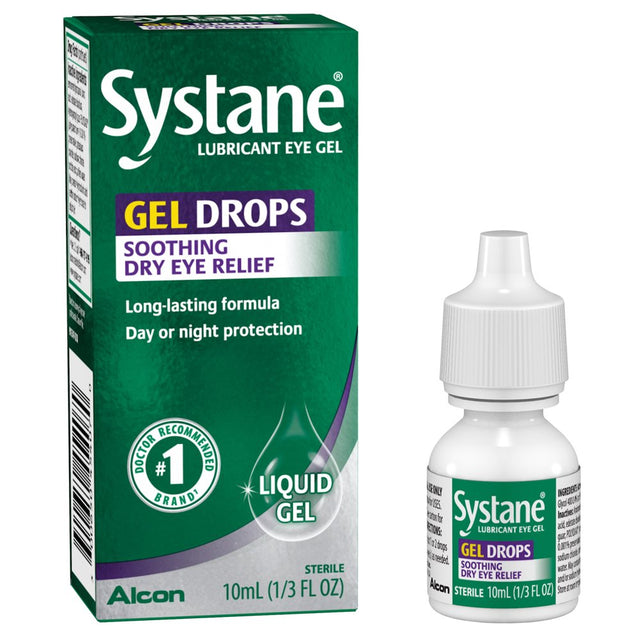 Systane Dry Eye Care Lubricant Eye Gel Drops, 10 Ml