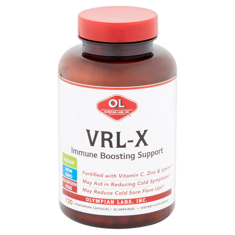 Olympian Labs VRL-X Immune Boosting Support Vegetarian Capsules, 120 Count