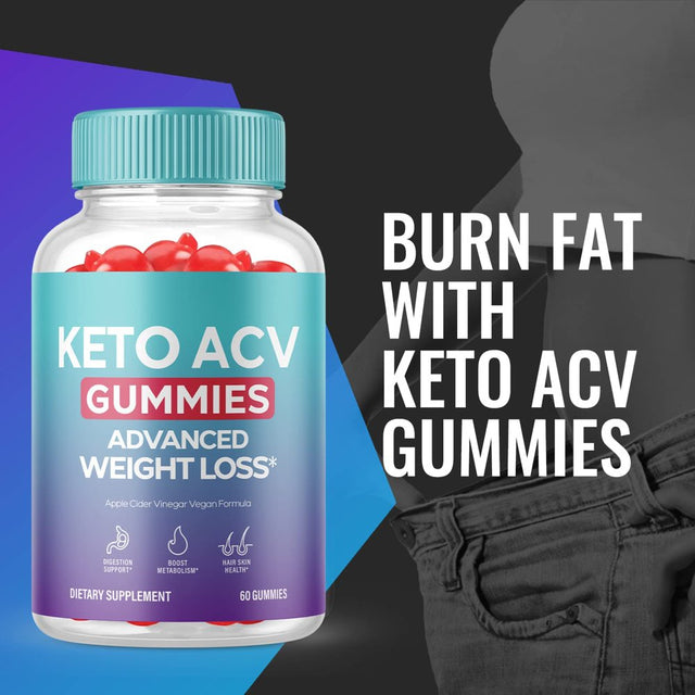 (1 Pack) Keto ACV Gummies - Energy & Focus Boosting Dietary Supplements for Weight Management & Metabolism - Fat Burn - 60 Gummies