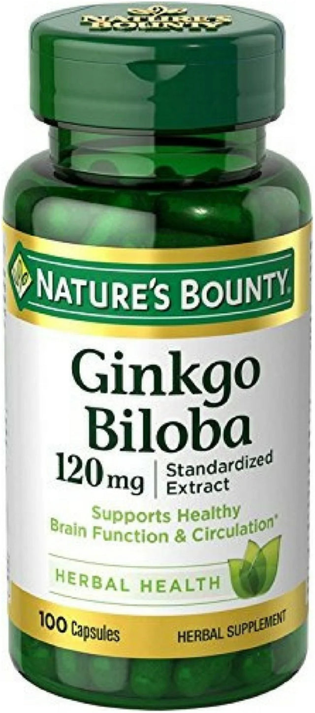 Nature'S Bounty Ginkgo Biloba, 120 Mg, 100 Ea