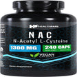 Healthfare N-Acetyl L-Cysteine (NAC) | 1300Mg | 240 Capsules | Traditional Herb Supplement for Prostate and Urinary Health