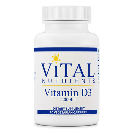 Vitamin D3, 2,000 IU, 90 Vegetarian Capsules, Vital Nutrients