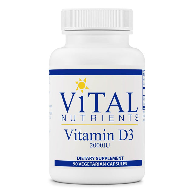 Vitamin D3, 2,000 IU, 90 Vegetarian Capsules, Vital Nutrients