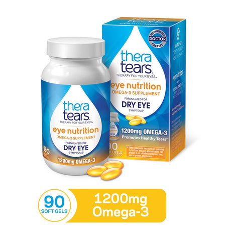 Theratears 1200Mg Omega 3 Supplement for Eye Nutrition, 90 Count