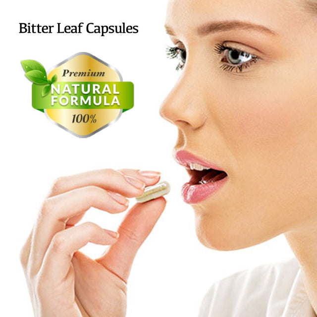 Bitter Leaf Capsule Antioxidant. Immune Booster. Vitamin C. Blood Sugar & Heart Health Support Supplement.